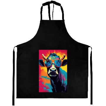 Discover Cow Colorful Farmer Aprons