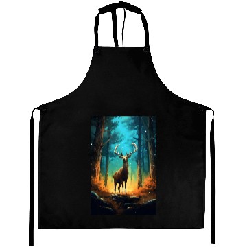 Discover Deer In The Forest Mysterious Aprons