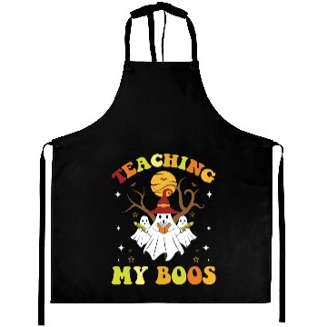Discover Teaching My Boos Funny Teacher Halloween Aprons