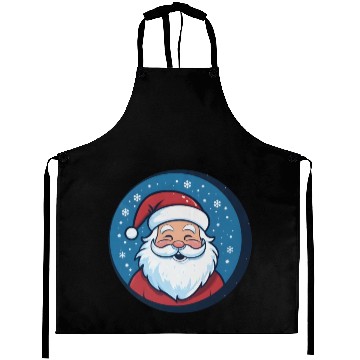 Discover Vintage Santa Smiles Christmas Cheer Aprons