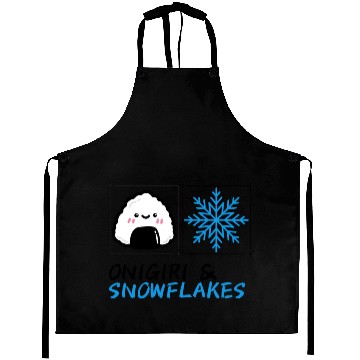 Discover Onigiri and Snowflakes for the Holidays Aprons