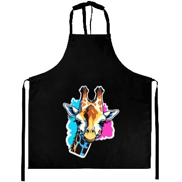 Discover Giraffe Color Splash Giraffe Head Aprons