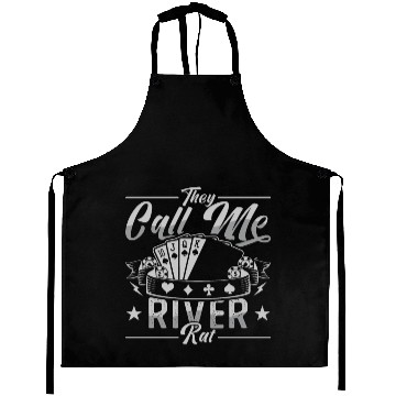 Discover Poker Dice They Call Me River Rat Loves Card Game Aprons