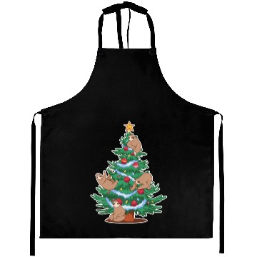 Discover Sloths Christmas Tree Lights Animals Lover Xmas Aprons