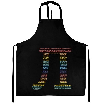 Discover Rainbow color pi sign Aprons