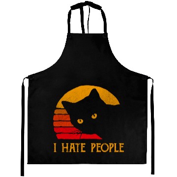 Discover Cat I Hate People Aprons