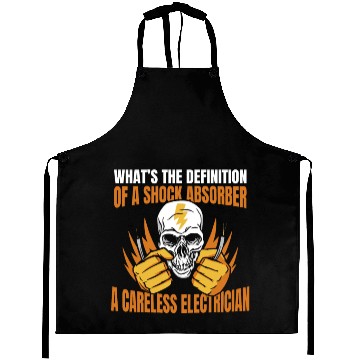 Discover Electrician Funny Construction Electrician Aprons