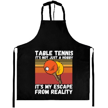 Discover Table Tennis Ping Pong Player Lover Aprons