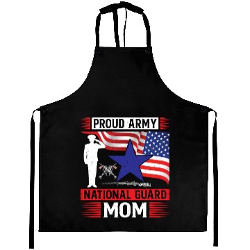 Discover Proud Army National Guard Mom Aprons