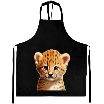 Discover Baby cheetah portrait Aprons