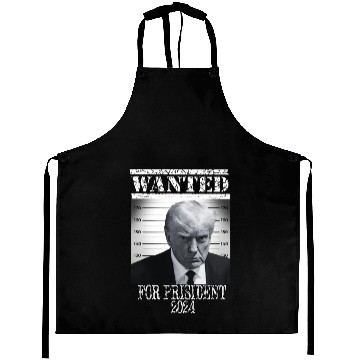 Discover Wear this "President 2024 Trump Mug Shot Aprons