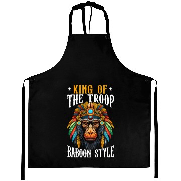 Discover Baboon Monkey Lover Wildlife Animal Zookeeper Aprons