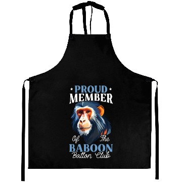 Discover Baboon Monkey Lover Wildlife Animal Zookeeper Aprons