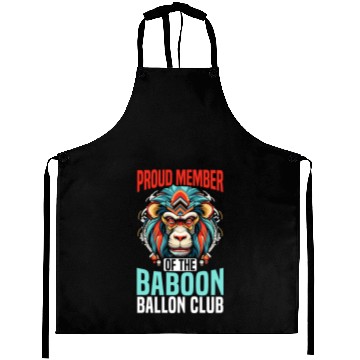 Discover Baboon Monkey Lover Wildlife Animal Zookeeper Aprons
