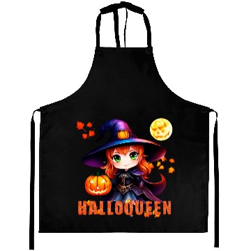 Discover Hallo Queen Witch in a hat Aprons