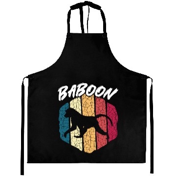 Discover Baboon Monkey Lover Wildlife Animal Zookeeper Aprons