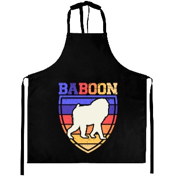 Discover Baboon Monkey Lover Wildlife Animal Zookeeper Aprons