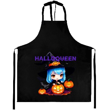Discover Hallo Light Blue Witch Aprons