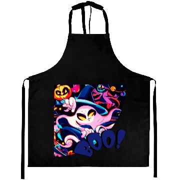 Discover Boo Halloween Friendly little ghost Aprons