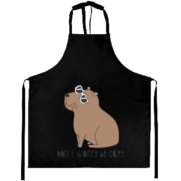 Discover Don t Worry Be Capy Awesome Cute Capybara Aprons
