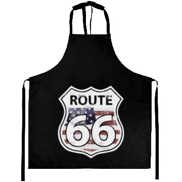 Discover Route 66 - American Flag Aprons