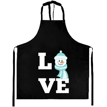 Discover Love Snowman - Heartwarming Winter Apparel Aprons