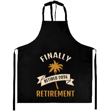 Discover Finally retirement Retired 2024 Retiring Gift Aprons