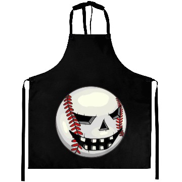 Discover Boys Halloween Jack O Lantern Baseball Player Aprons