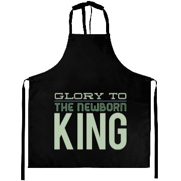 Discover Glory To The Newborn King Aprons