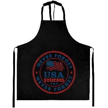 Discover Never Forget Us Veterans Aprons