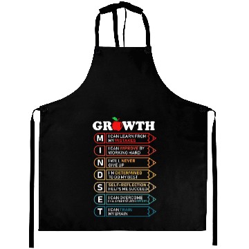 Discover Growth Mindset Definition Motivational Quote Class Aprons