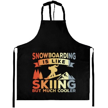 Discover Snowboarding Joke Aprons