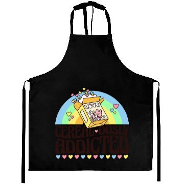 Discover Cereal ously Funny Kawaii Cereal Pun Aprons