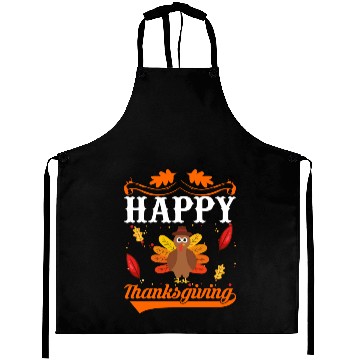 Discover Happy Thanksgiving Aprons