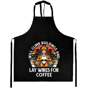 Discover Electrician Coffee Construction Electrician Aprons