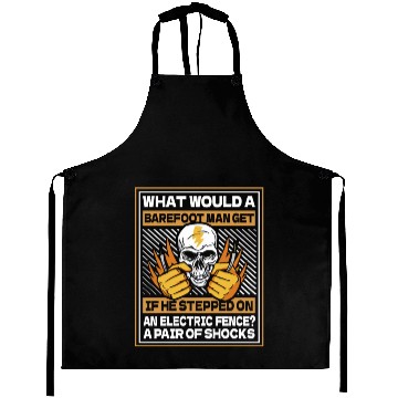 Discover Electrician Skull Construction Electrician Aprons