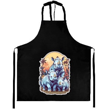 Discover Rhinos Kawaii Aprons