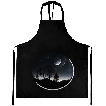 Discover Exquisite painting expressing nature in the dark Aprons