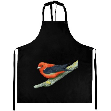 Discover Red Bird watercolor effect Aprons