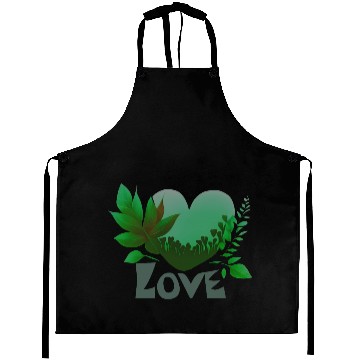 Discover Love Design Leaves Greens Aprons