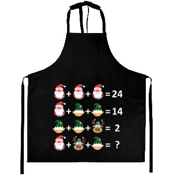 Discover Math Teacher Christmas Aprons Order of Operations