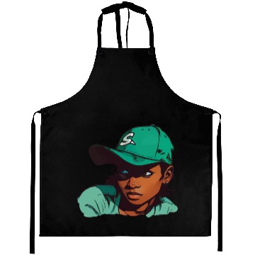 Discover Light Skin Girl in Baseball Hat Aprons