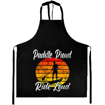 Discover Paddle Proud Ride Loud Aprons