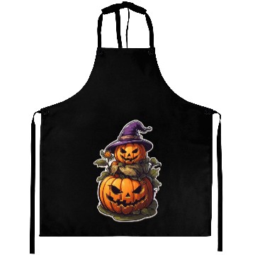 Discover Happy Halloween Pumpkins 18 Aprons