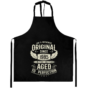 Discover 1985 Vintage Birthday Surprise Aprons