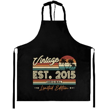 Discover Retro 2015 Birthday Surprise Aprons