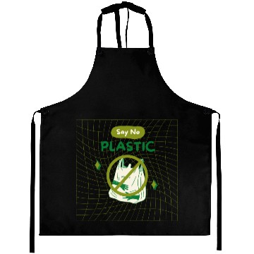 Discover EARTH DAY SAY NO PLASTIC Aprons