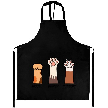 Discover Rock Paper Scissors with Cat Paws Aprons