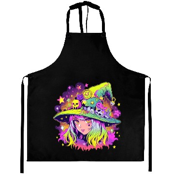 Discover Cute Neon Witch Aprons