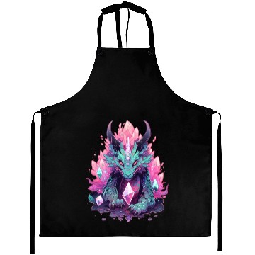 Discover Kawaii Crystal Dragon Aprons